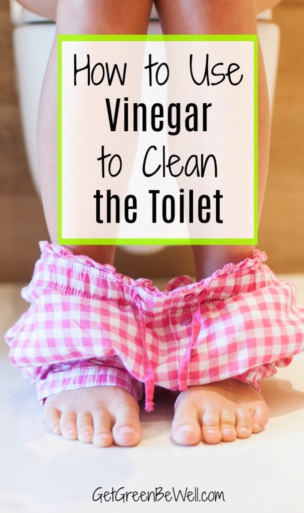 Use vinegar to clean your toilet! It's nontoxic and natural. Costs just pennies! And it's was easier than you might think. This green cleaning hack deserves to be a part of your cleaning routine.