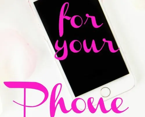 old cell phone on white background