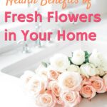 fresh cut roses in farmhouse sink