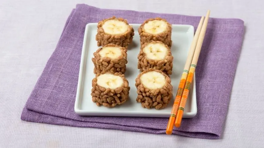 Peanut butter and banana sushi