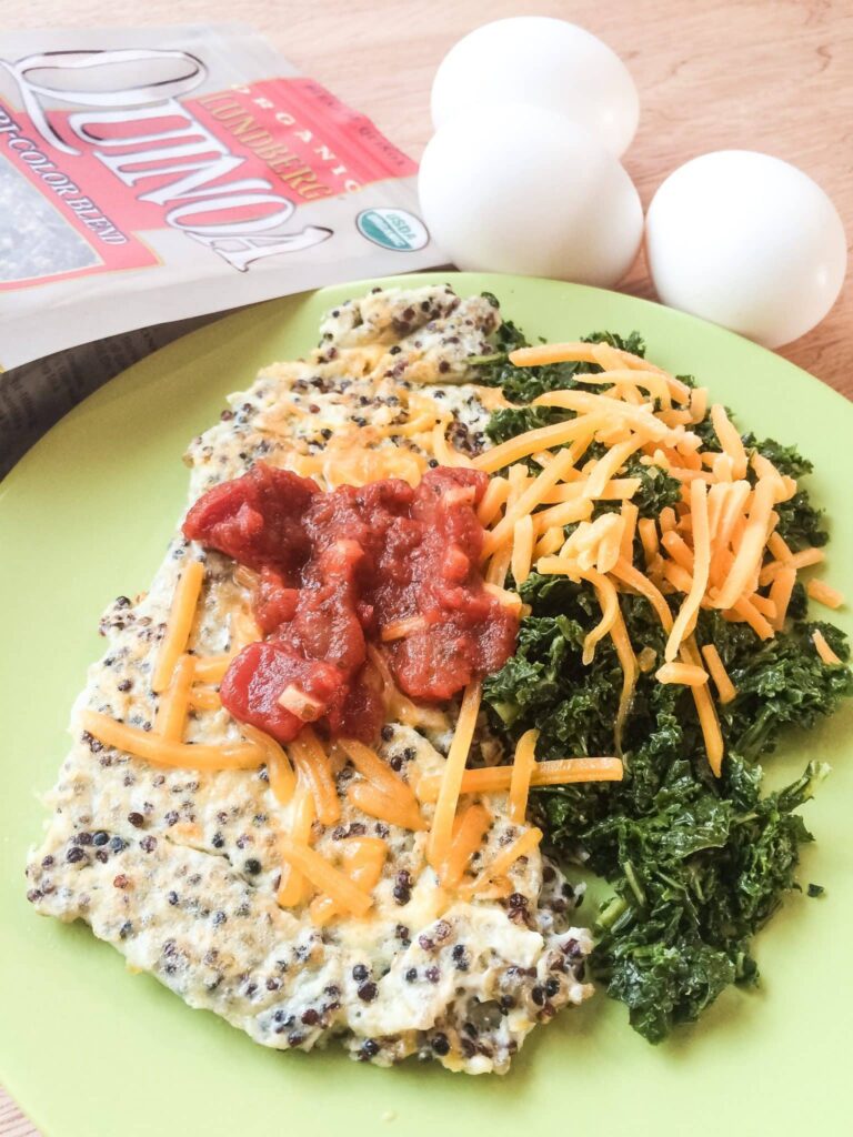 Omelette with Quinoa Lundberg Family Farms
