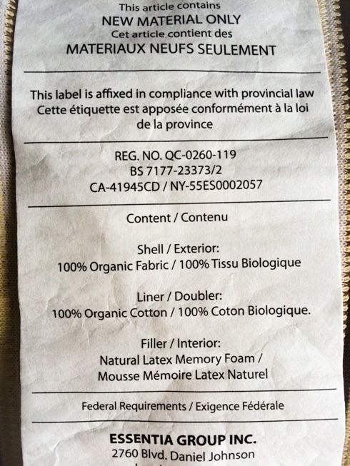 natural memory foam pillow