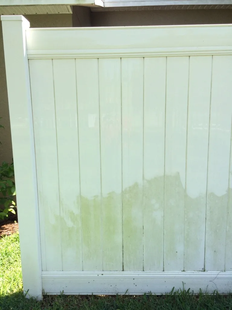 How to Clean a Plastic White Vinyl Fence without chemicals using vinegar