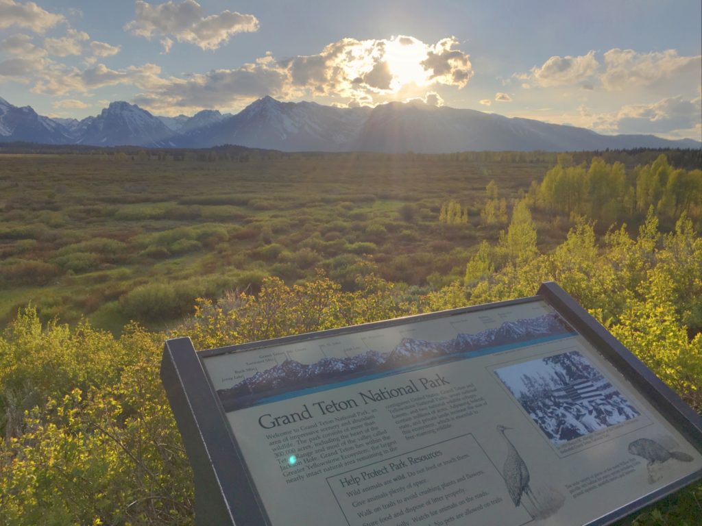 Grand Teton National Park Wyoming Sunset Mountain Range