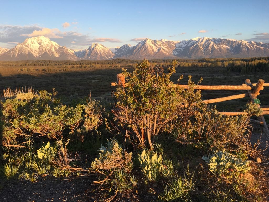 Jackson Lake Lodge Grand Teton National Park Wyoming Sunrise