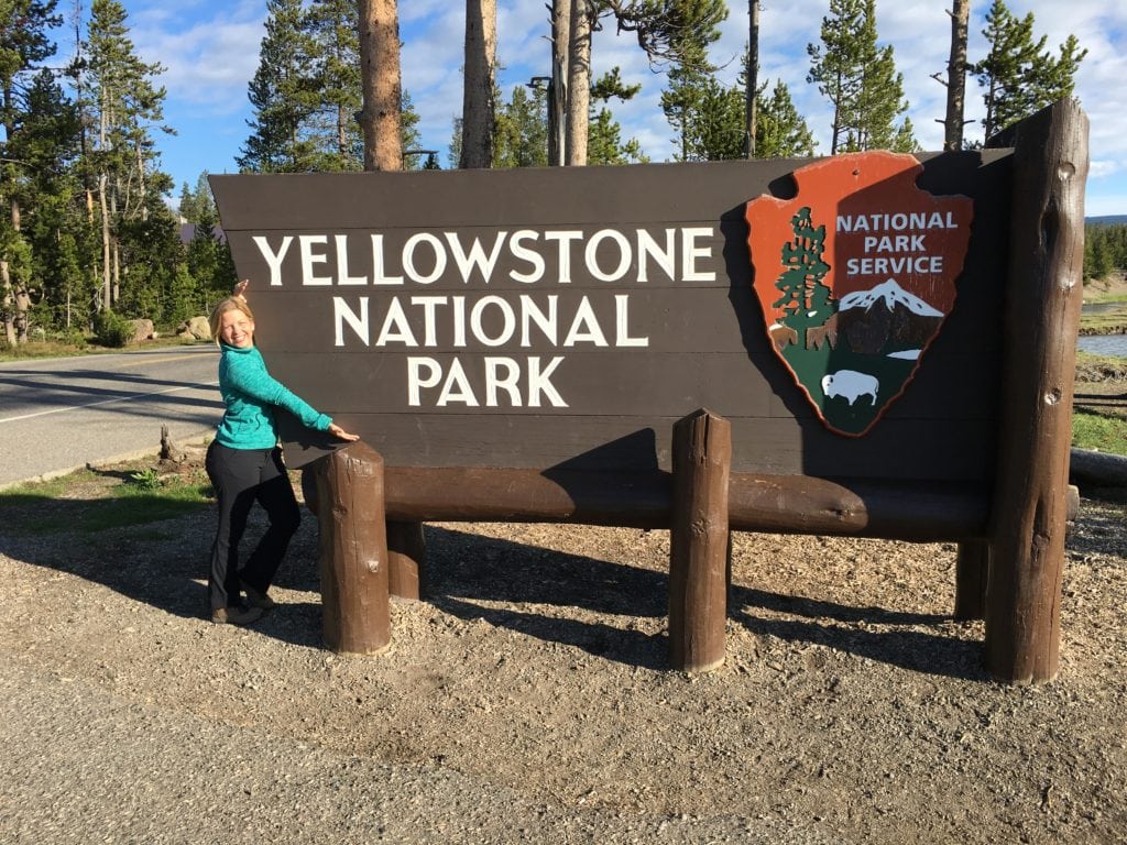 Yellowstone National Park Sign