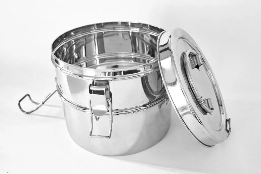 stainless steel tiffin lunch containers 2 tier to go ware