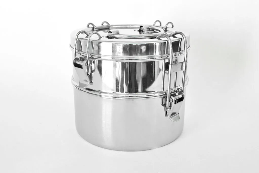 WeeSprout 18/8 Stainless Steel Food Containers | Leakproof | Set of 3, Silver