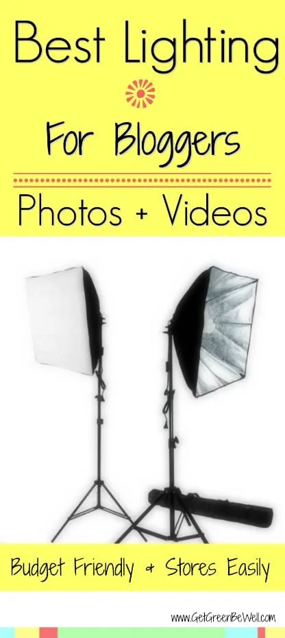 The best lighting kits for bloggers. These lights are easy to use, fold down easily, and are budget friendly.