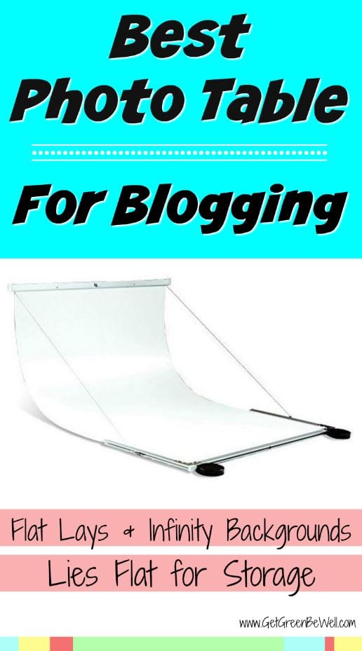 Best photo table and background for blogging. This easy to use white infinity photo background offers professional photos and lies flat for easy storage.