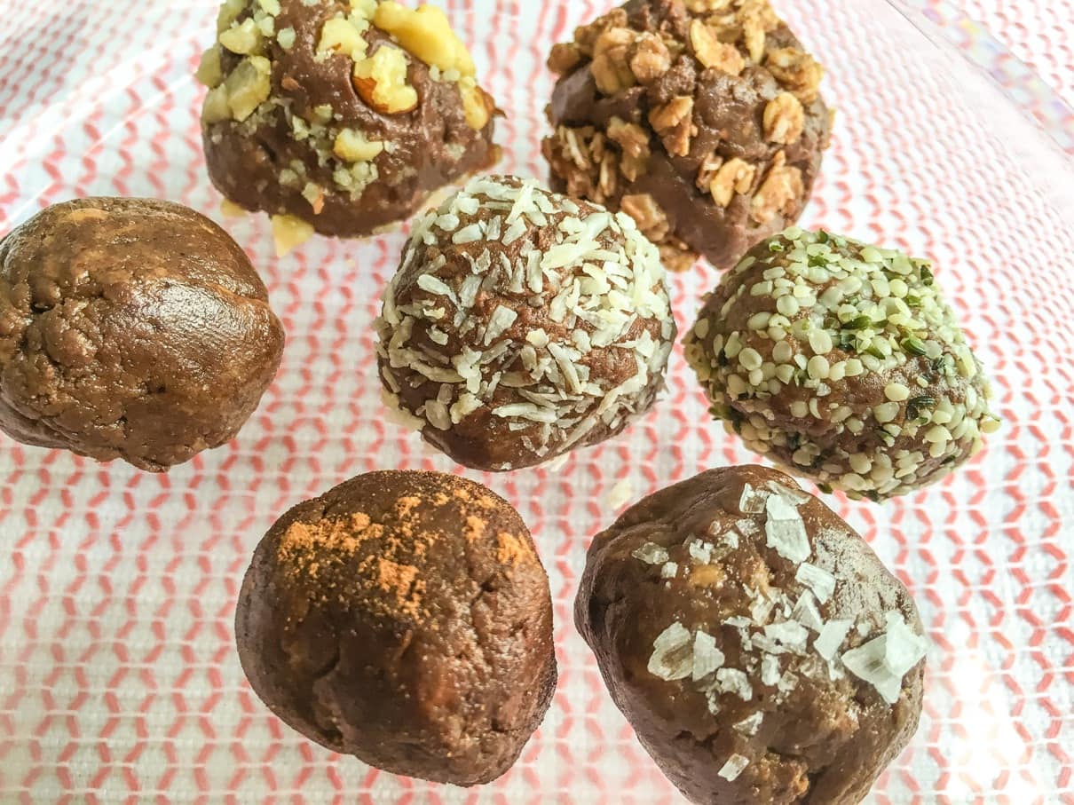 Chocolate No Bake Protein Balls with Protein Powder Get Green Be Well