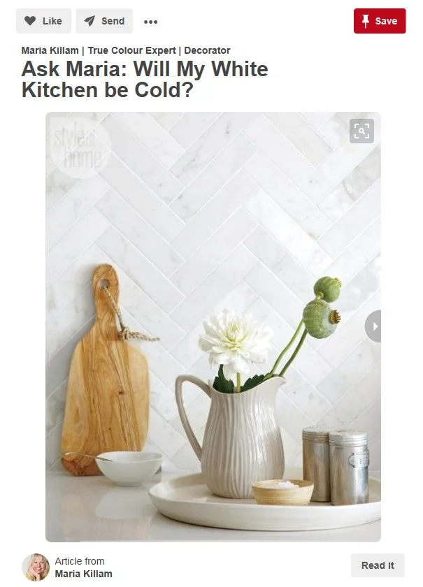 How to create a healthy white kitchen.