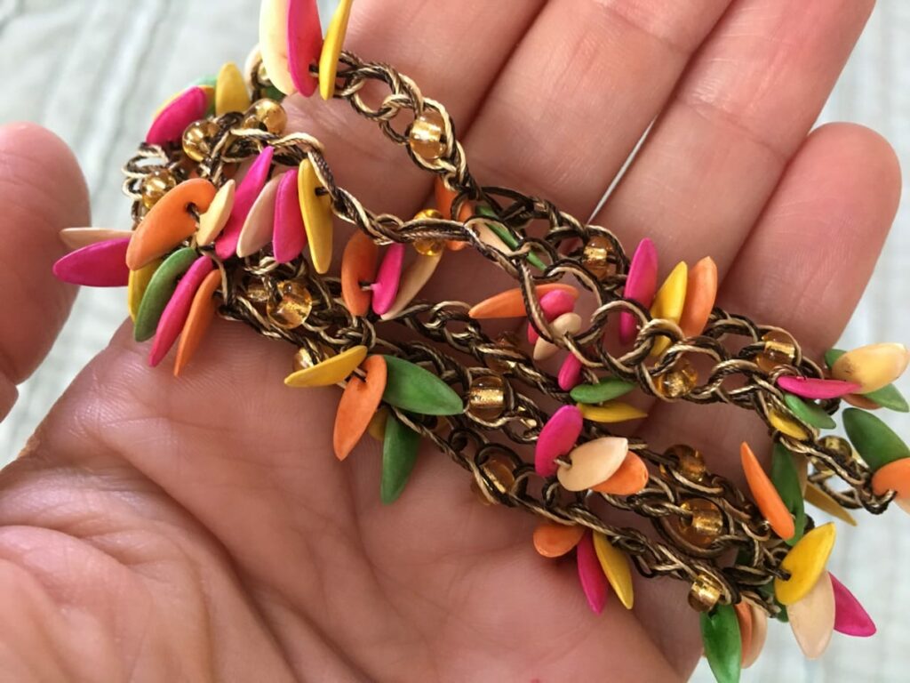 Jortra Jewelry made from melon seeds