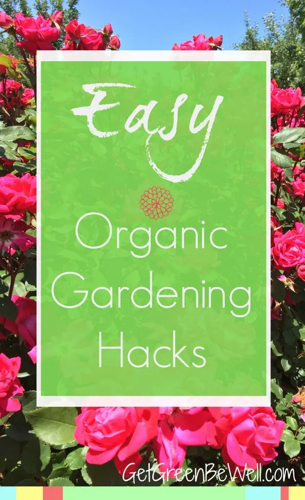 Super easy organic gardening hacks! Save time and save money with these quick ideas for a natural garden.