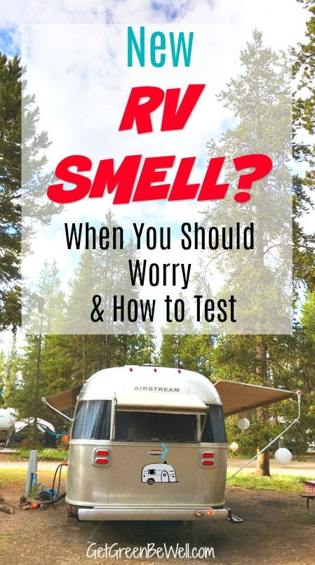 Does your RV smell? Worried about the odor in your trailer? A "new car" smell can be damaging to your health. This simple at home test can tell you whether those smells are safe or not, and how to fix the problem. #RV #RVing #RVlife