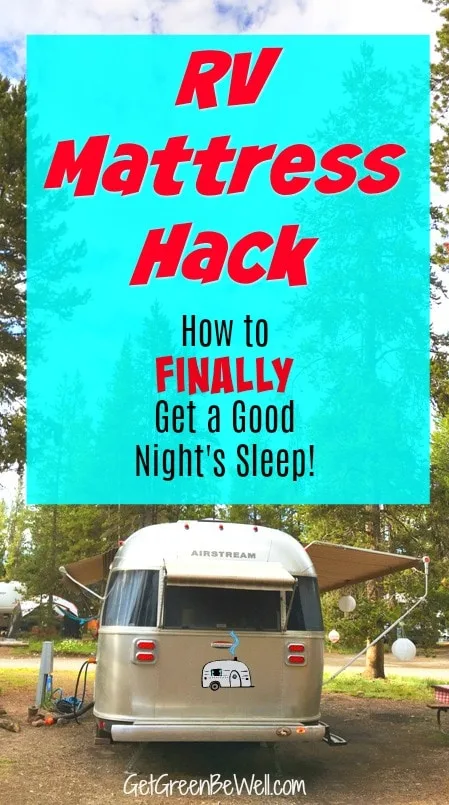 Super simple way to make your RV bed more comfortable! Why would you get a bad night's sleep again? Just try this trick to sleep better on your exisitng mattress for less!