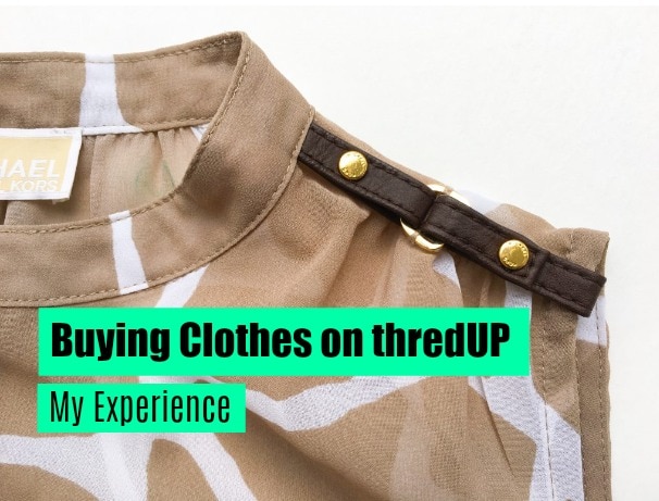 ThredUp has budget-friendly clothing at great prices. What is it REALLY like to shop on the site, though? Pics and honest thredUp review of buying clothing from the online consignment store where secondhand clothes create sustainable fashion for less. #secondhandfirst #sustainablefashion #budgetfriendlyfashion