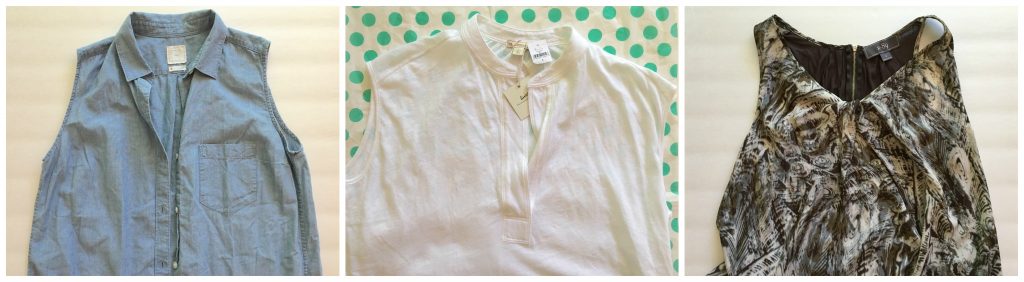 denim sleeveless shirt, white cotton v neck shirt, patterned sleeveless shirt