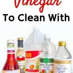 bottles of vinegar used for cleaning