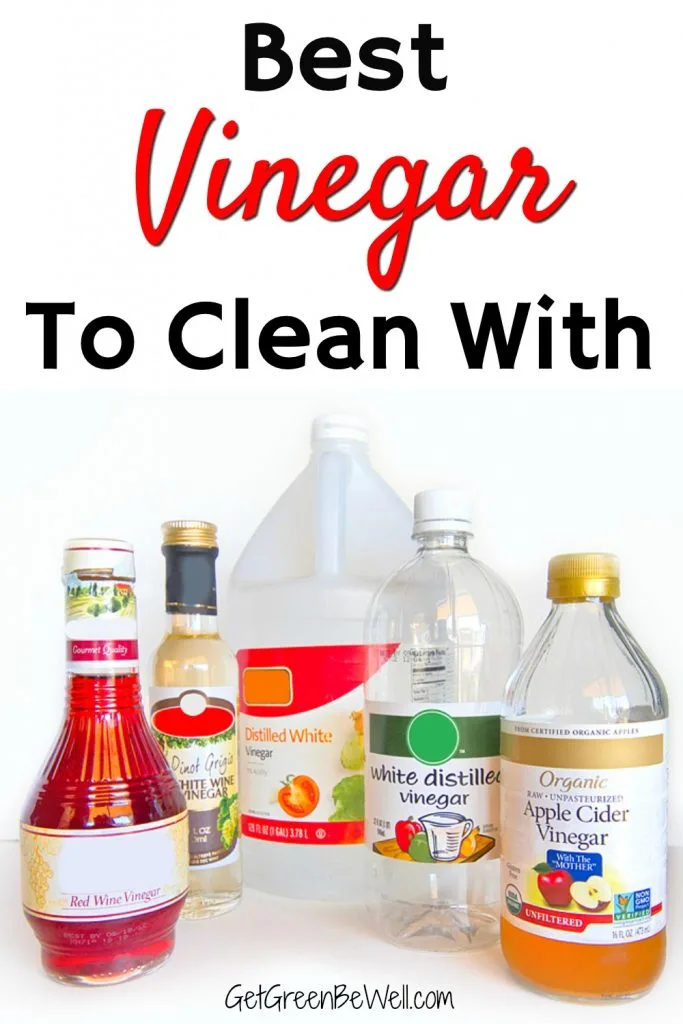 bottles of vinegar used for cleaning