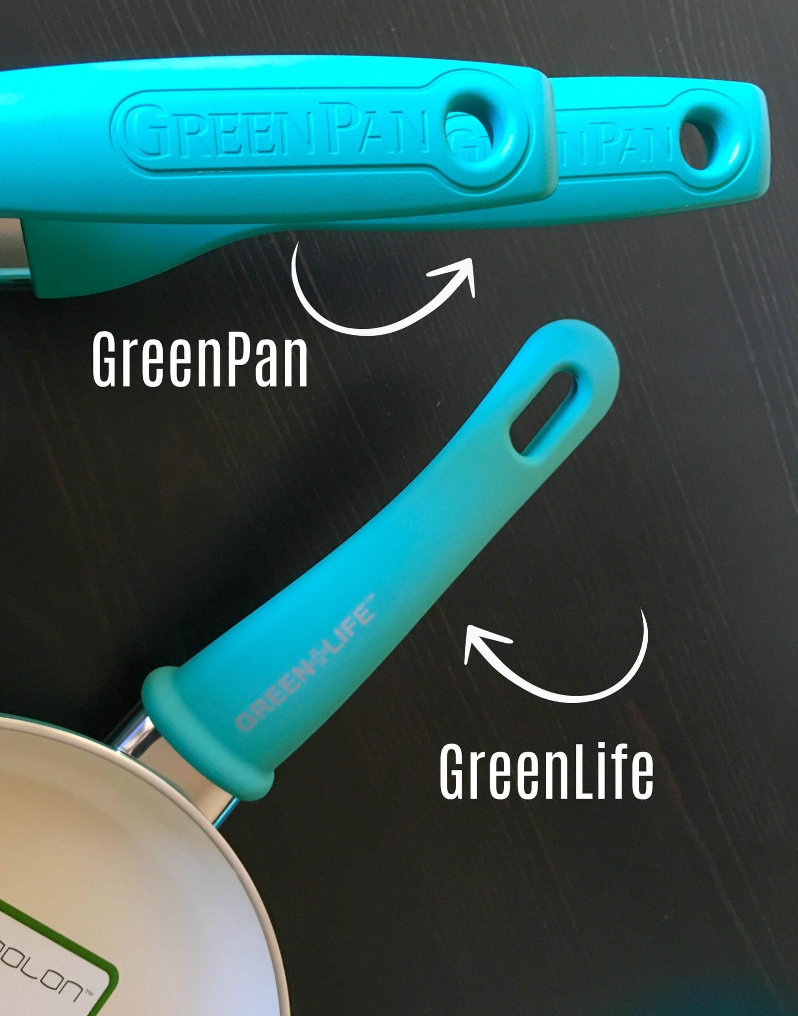 turquoise pan handles 