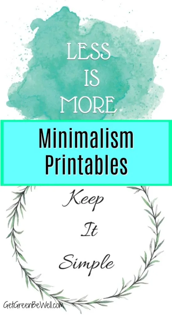 free minimalism printables