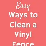 how to clean a PVC fence