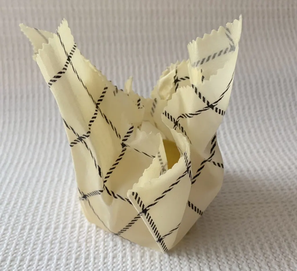 lemon wrapped in beeswax wrap plastic free