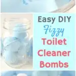 Simple recipe for DIY toilet cleaner tablets that fizz upon use.