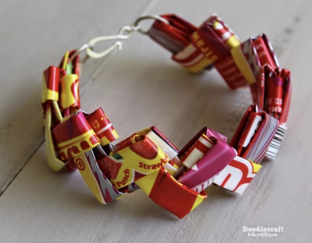 candy wrapper crafts bracelet