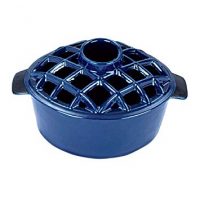 2.2 qt Enamel Woodstove Steamer - Lattice Top