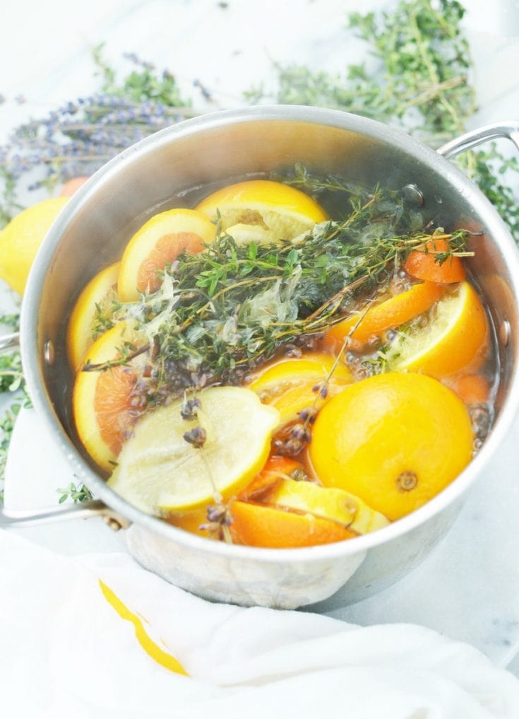 Stovetop Potpourri Recipe Lemon Lavender Herb Simmer Pot Get Green