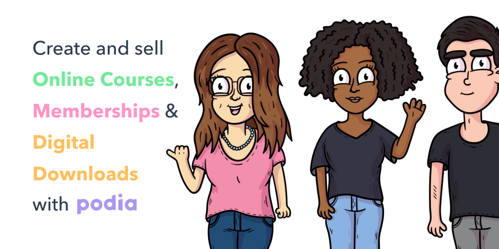 podia online course review and examples