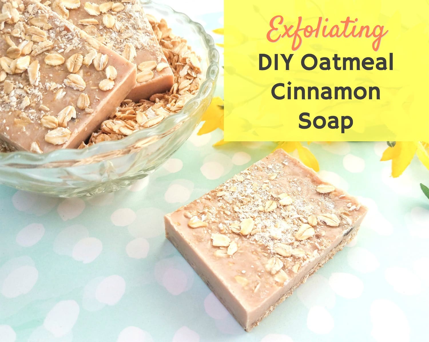 Exfoliating Cinnamon Oatmeal Soap Bar Recipe Get Green Be Well