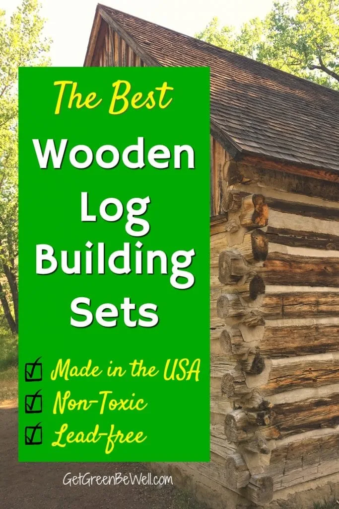 wooden log cabin lincoln logs toys