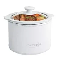 Crock Pot 1 to 1/2 Quart Round Manual Slow Cooker, White (SCR151 WG)