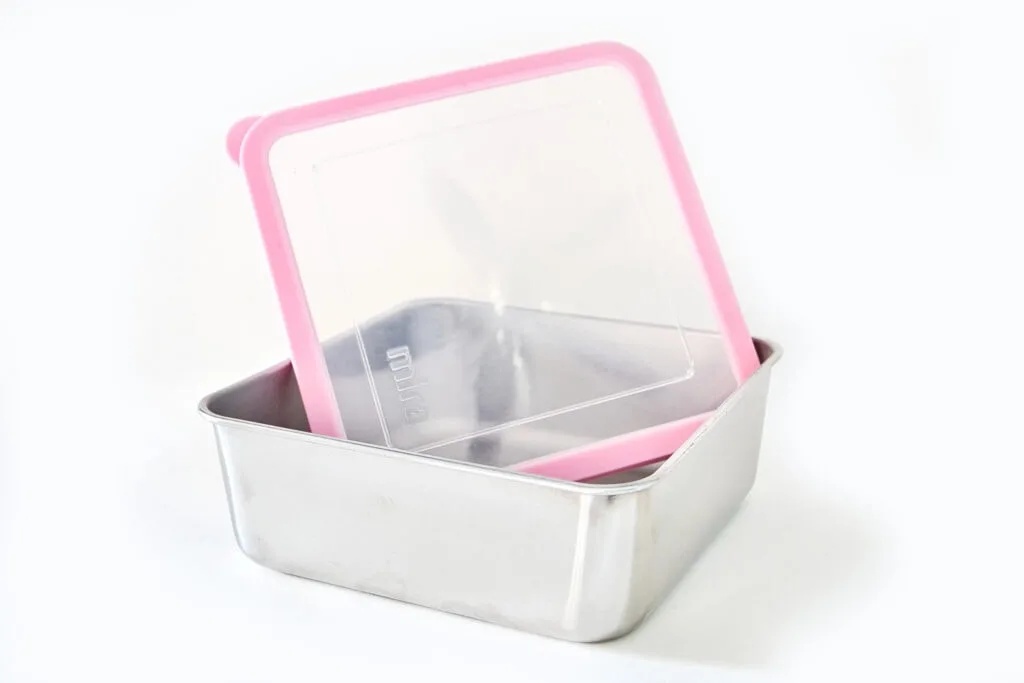 see through stainless steel container for food