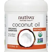 Nutiva Organic, Steam Refined Coconut Oil from non-GMO, Sustainably Farmed Coconuts, 15 Fluid Ounces