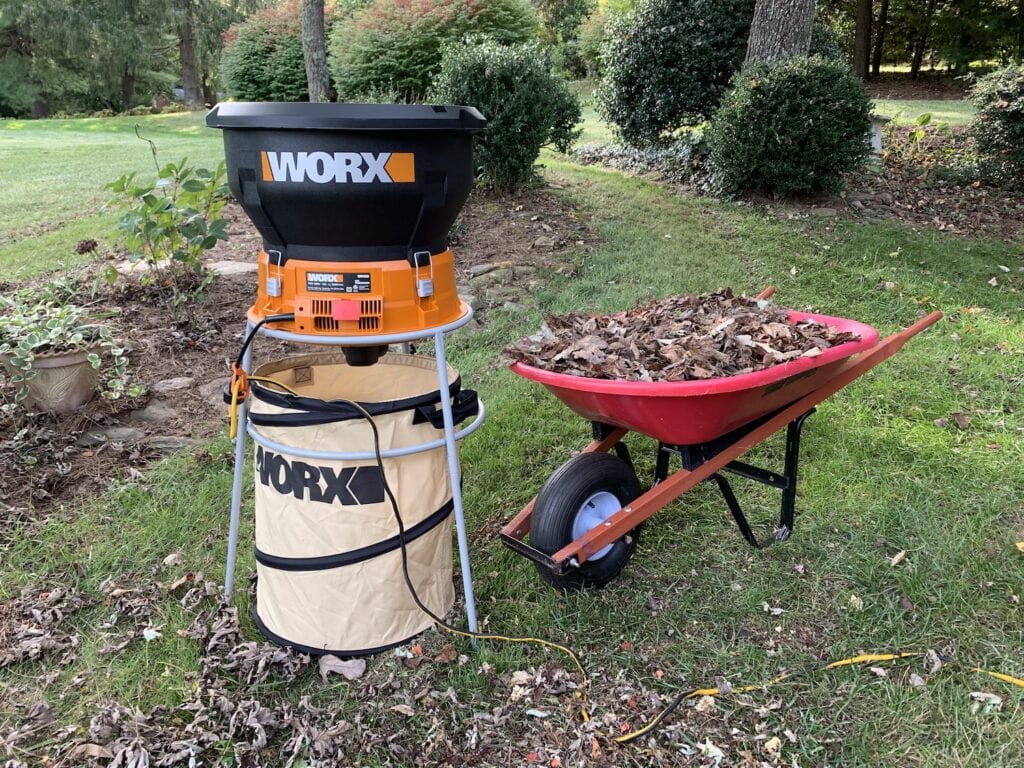 How to Make Shredded Leaf Mulch Fast WORX Leaf Mulcher Review
