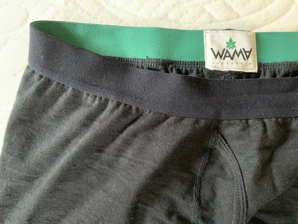 black hemp underwear mens waistband