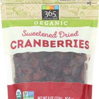 365 Everyday Value, Organic Cranberries, Sweetened Dried, 8 oz