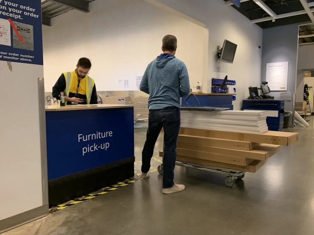 IKEA USA order online pick up store area