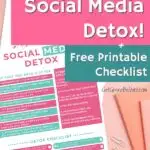 social media detox printable list
