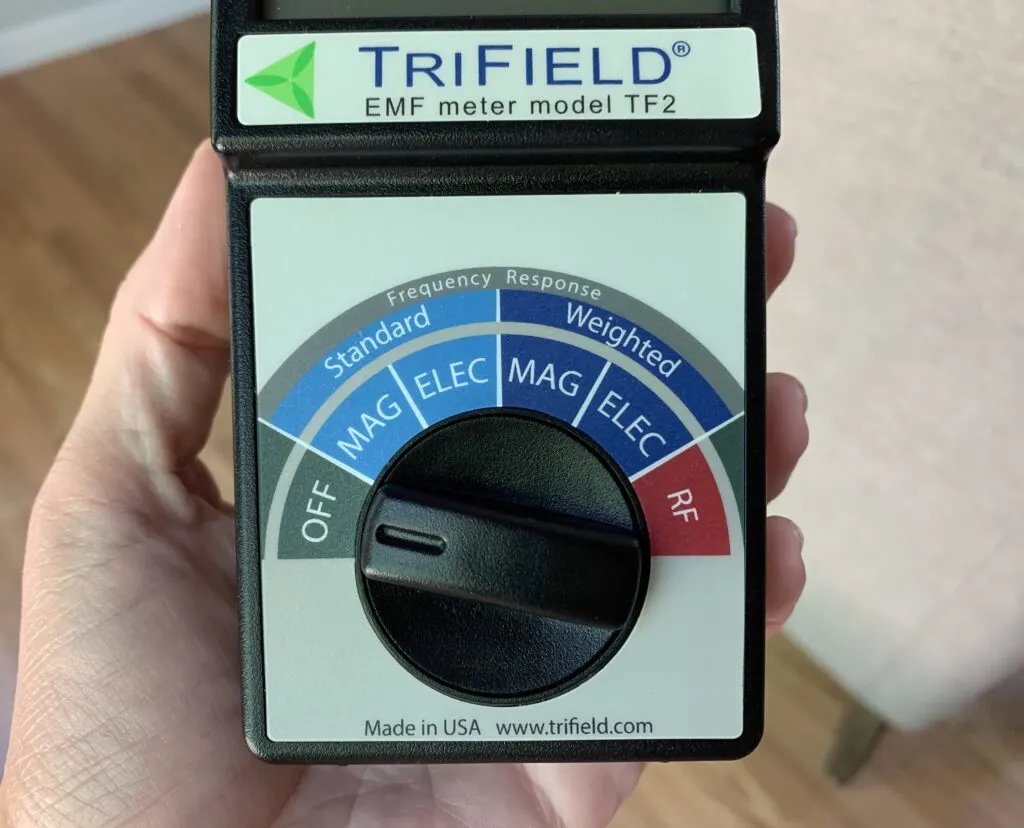 trifield emf meter model tf2 settings