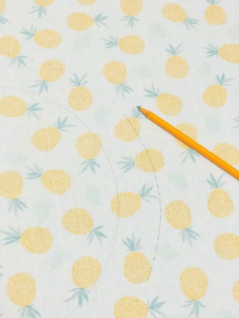 pencil marks on fabric 