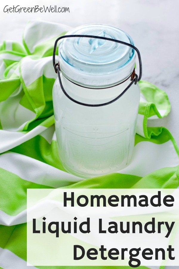 Homemade Liquid Laundry Detergent for Sensitive Skin Get Green Be Well