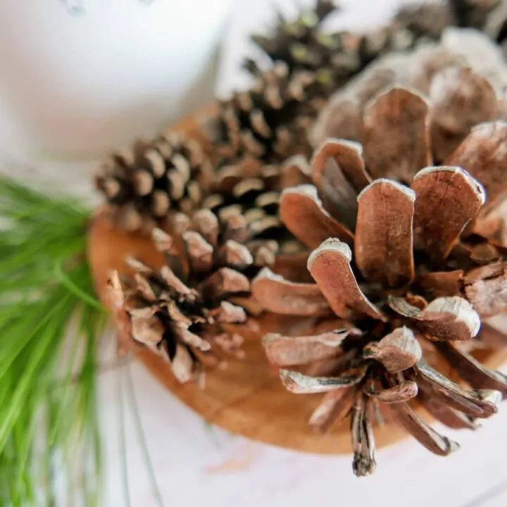 pine cones scented with essential oils