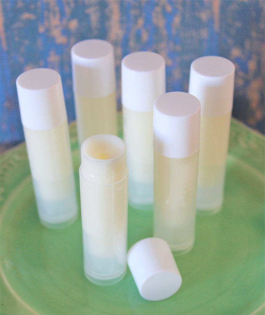 diy beeswax lip balms in tubes