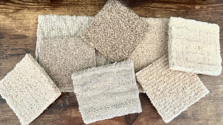 chemical free rug samples