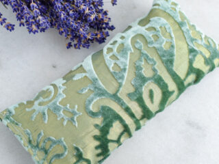 pretty rice bag for eyes with lavender flowers